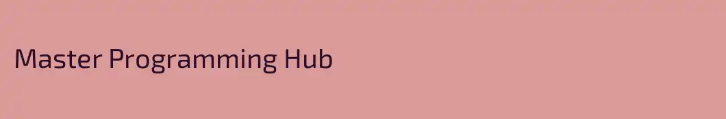 Master Programming Hub